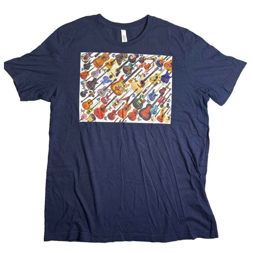 Canvas The Guitars Graphic Print Men's T-Shirt XL EUC